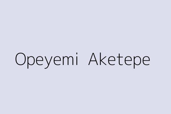 Opeyemi  Aketepe 